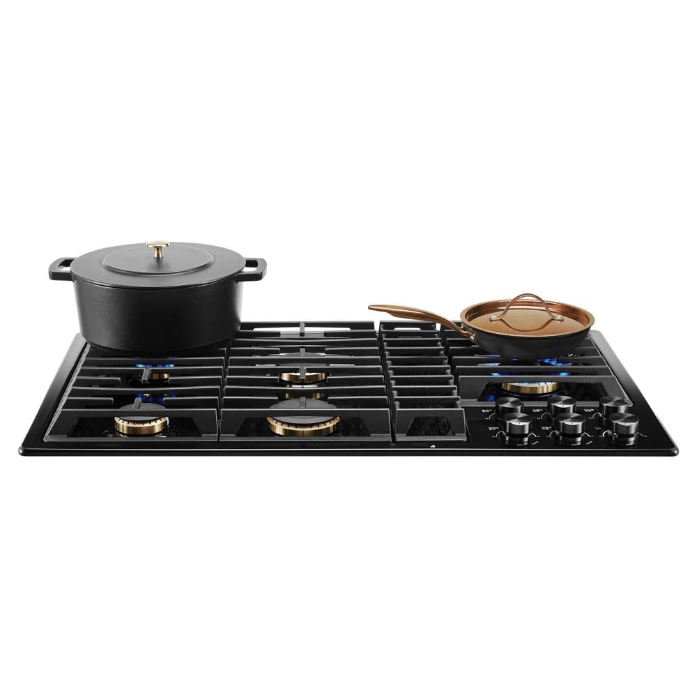 JENNAIR 36” Jx3™ Gas Downdraft Cooktop - Black (JGD3536GB)