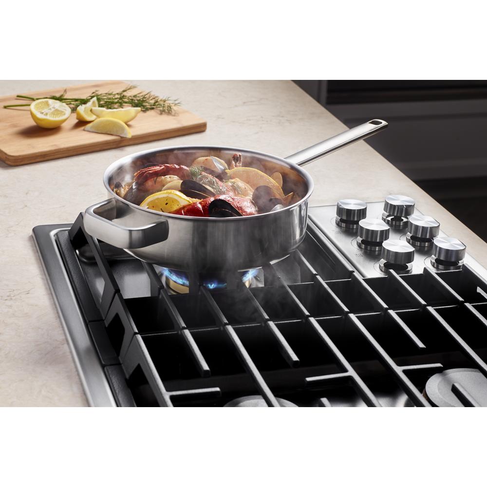 JENNAIR Euro-style 36" Jx3™ Gas Downdraft Cooktop - Stainless Steel (JGD3536GS)