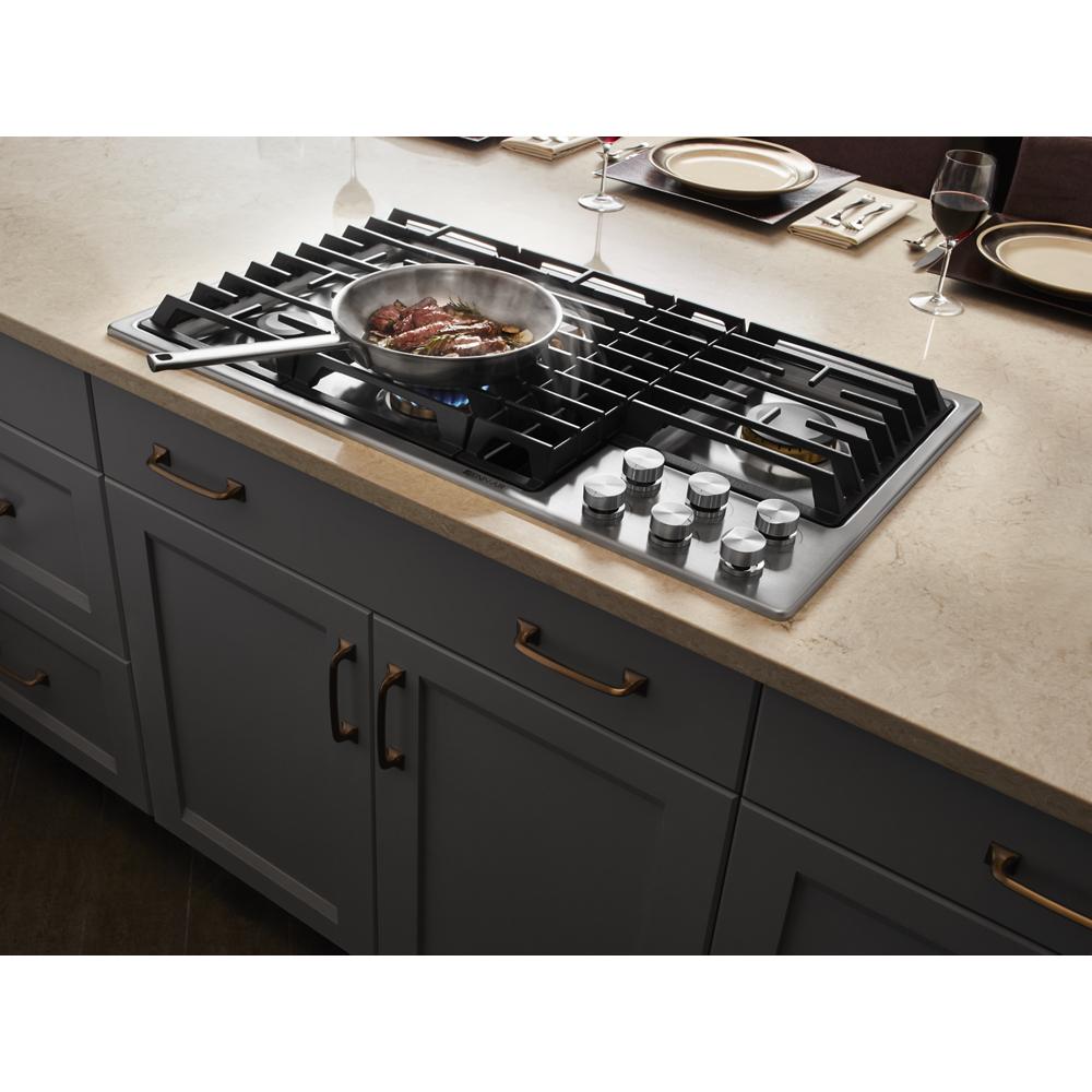 JENNAIR Euro-style 36" Jx3™ Gas Downdraft Cooktop - Stainless Steel (JGD3536GS)