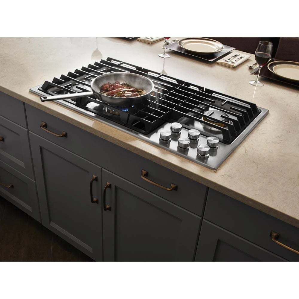 JENNAIR JENN AIR CKTP GAS 36" DOWNDRAFT - Stainless Steel (JGD3536GS)