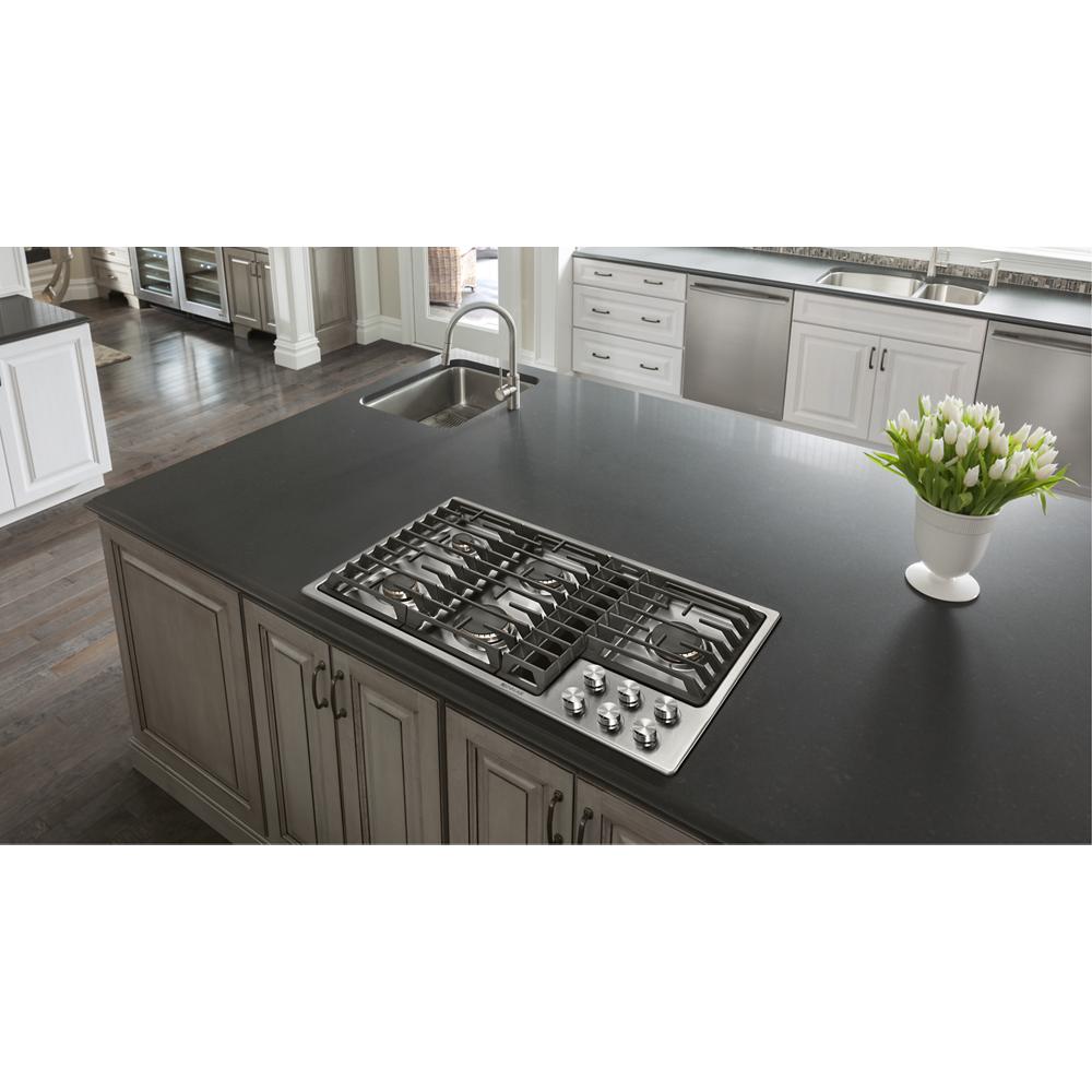 JENNAIR Euro-style 36" Jx3™ Gas Downdraft Cooktop - Stainless Steel (JGD3536GS)