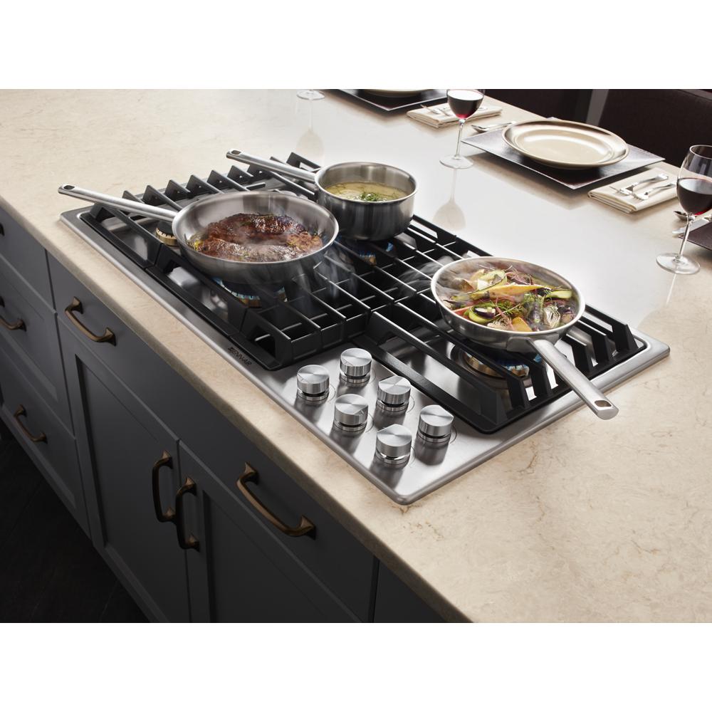 JENNAIR Euro-style 36" Jx3™ Gas Downdraft Cooktop - Stainless Steel (JGD3536GS)