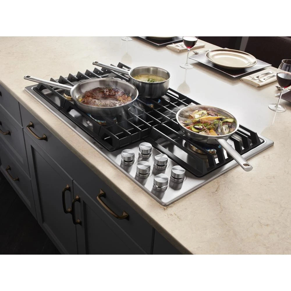 JENNAIR JENN AIR CKTP GAS 36" DOWNDRAFT - Stainless Steel (JGD3536GS)