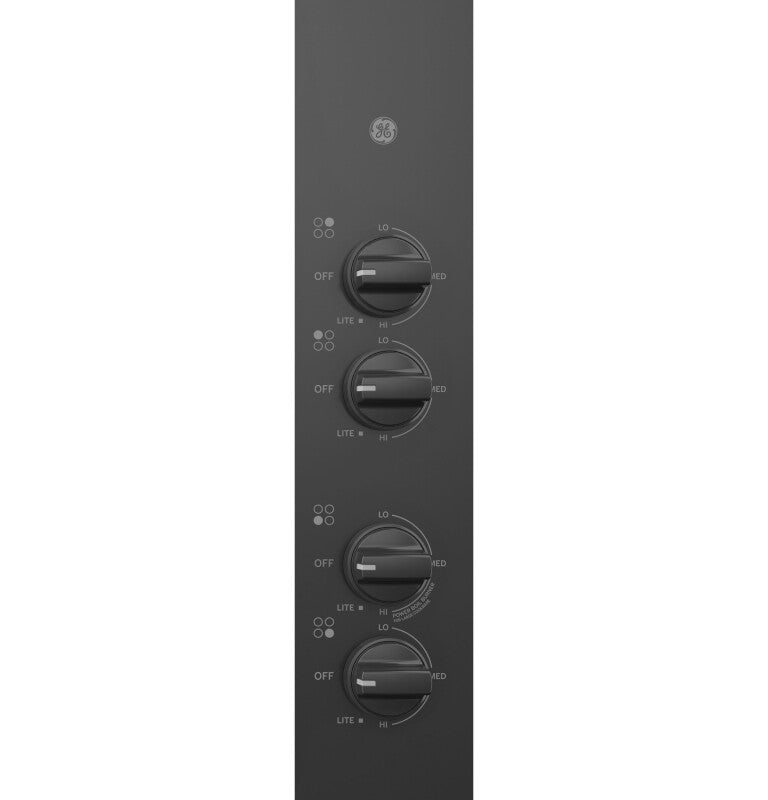 GE 30" Built-In Gas Cooktop with Dishwasher-Safe Grates - Black (JGP3030DLBB)