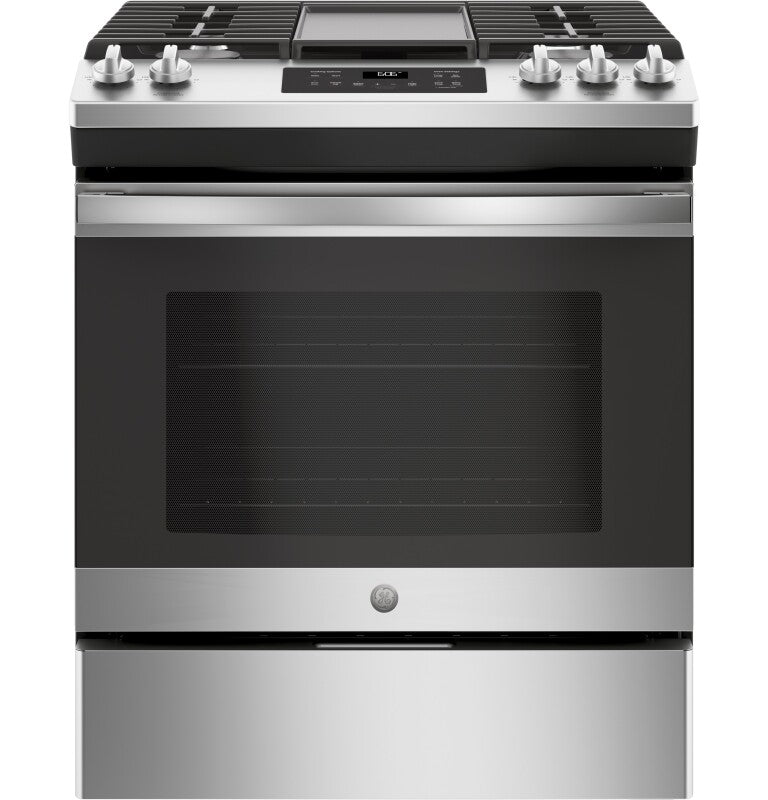 GE 30" Slide-In Front Control Gas Range - Stainless Steel (JGSS66SELSS)