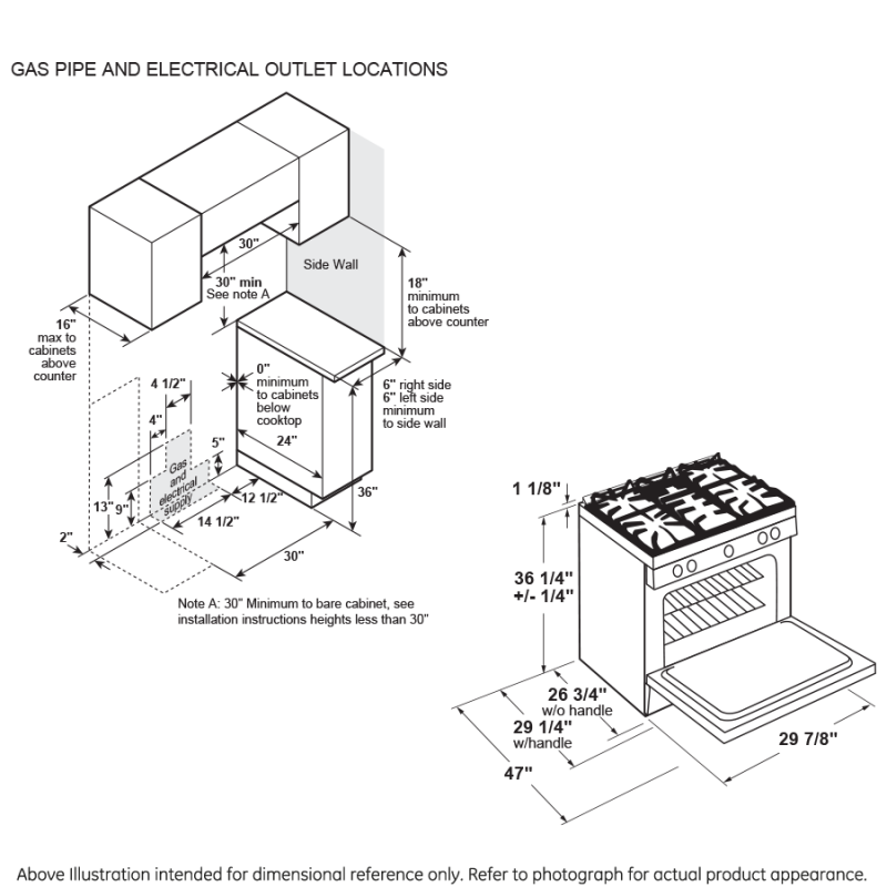 GE 30" Slide-In Front Control Gas Range - Stainless Steel (JGSS66SELSS)