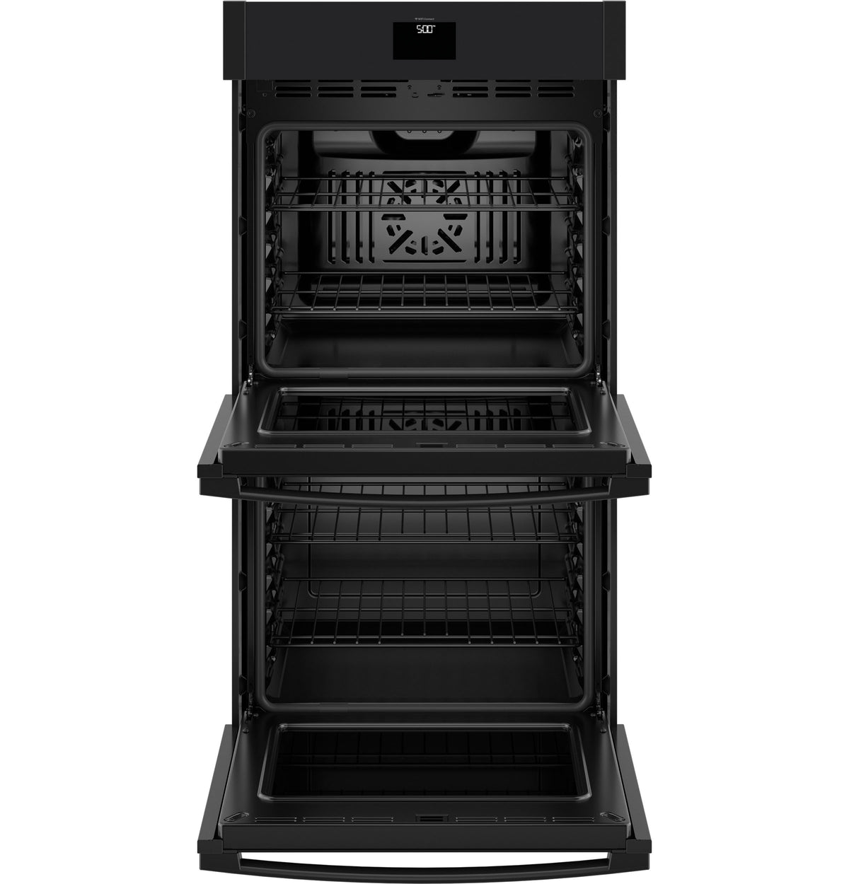 GE 27" Smart Built-In Convection Double Wall Oven with No Preheat Air Fry - Black (JKD5000DVBB)