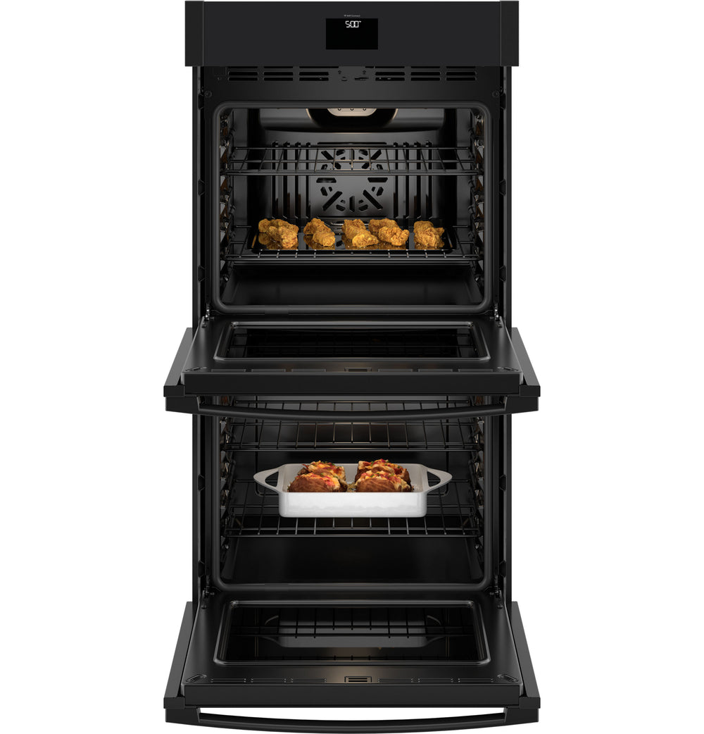GE 27" Smart Built-In Convection Double Wall Oven with No Preheat Air Fry - Black (JKD5000DVBB)