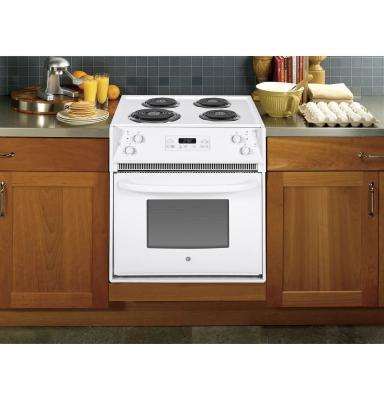 GE 27" Drop-In Electric Range - White (JM250DTWW)