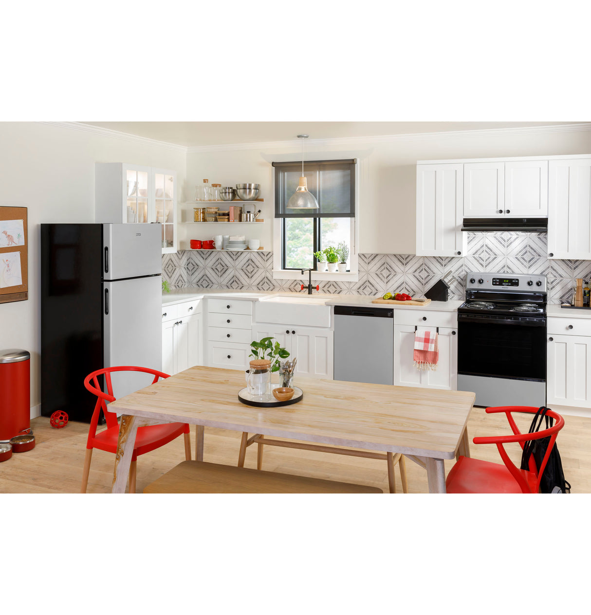 GE Non-Vented Standard Range Hood - Black on Black (JN327HBB)