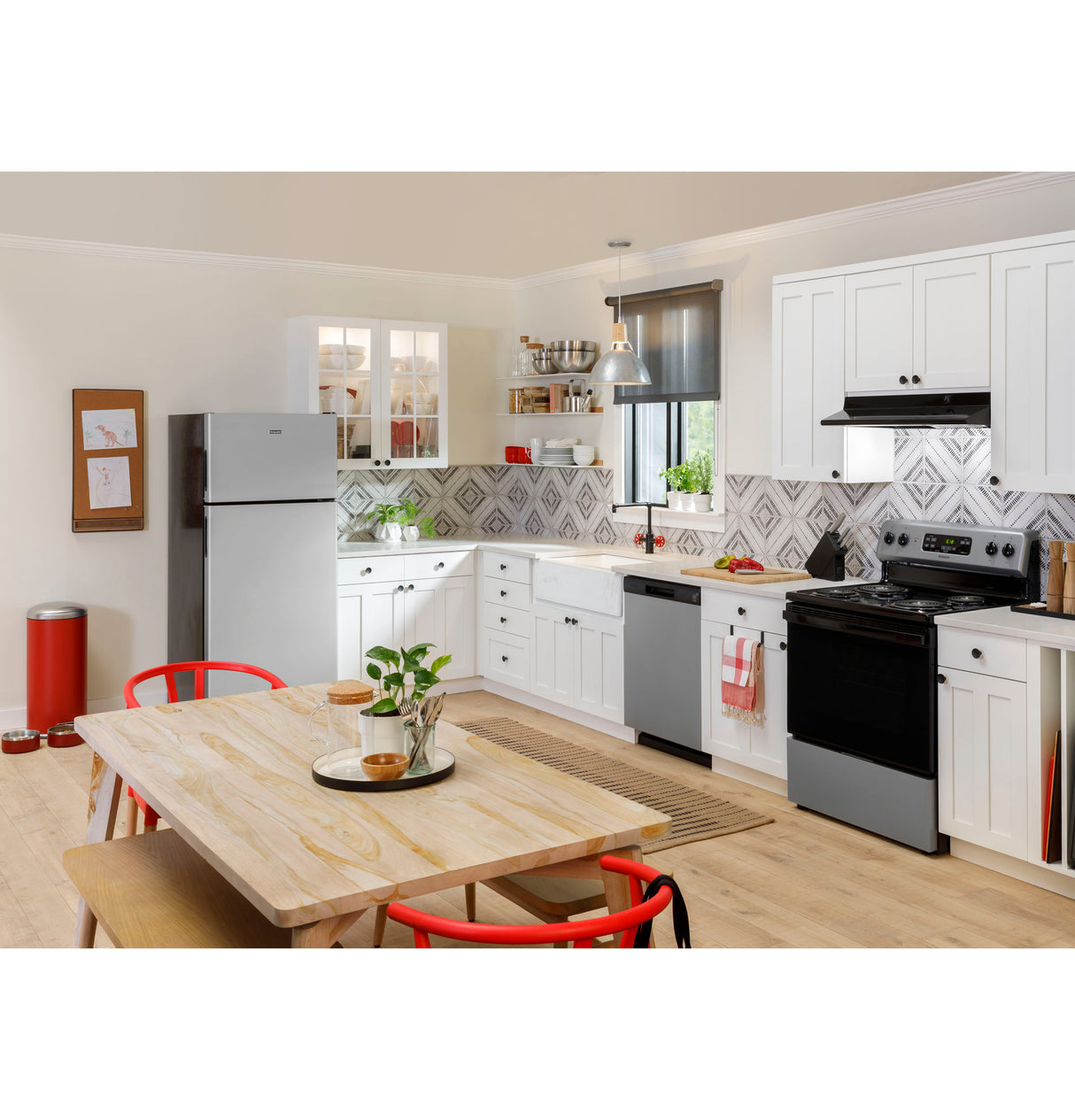 GE Non-Vented Standard Range Hood - Black on Black (JN327HBB)