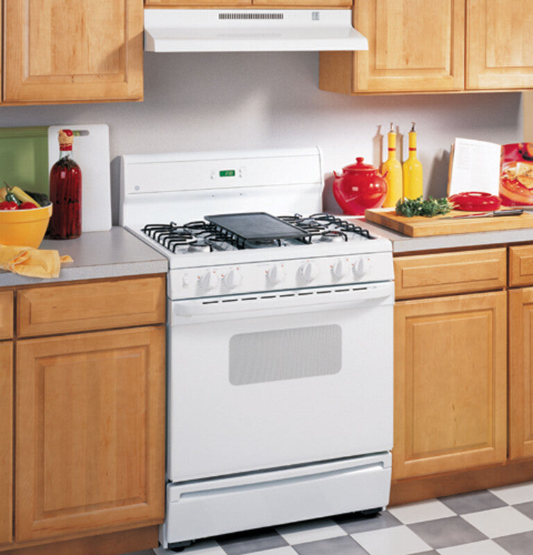 GE Non-Vented Standard Range Hood - White on White (JN327HWW)