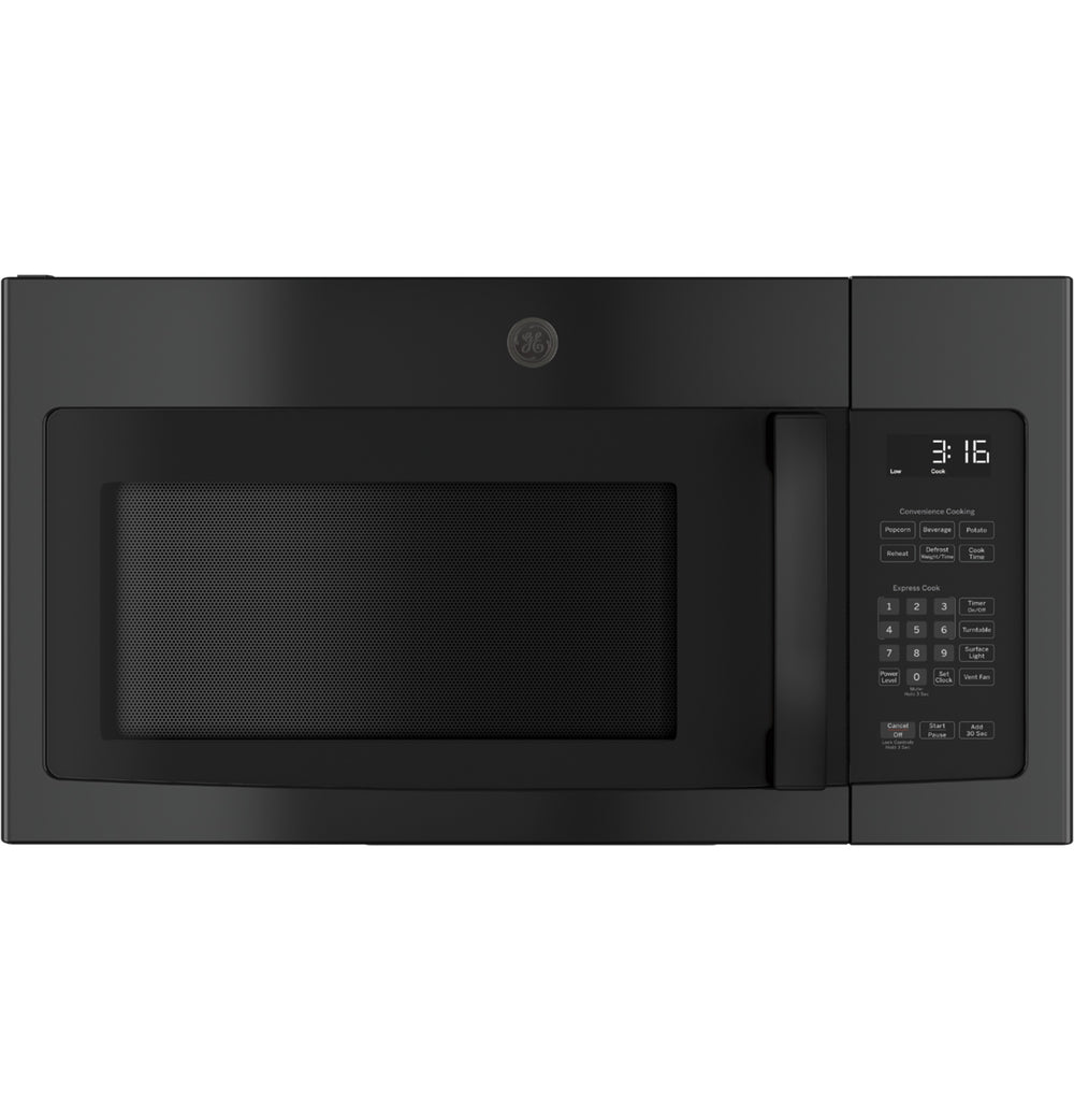 GE 1.6 Cu. Ft. Over-the-Range Microwave Oven with Recirculating Venting - Black (JNM3163DJBB)