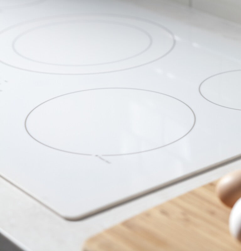 GE 36" Built-In Knob Control Electric Cooktop - White (JP3036TLWW)