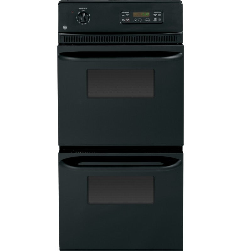 GE 24" Double Wall Oven - Black on Black (JRP28BJBB)