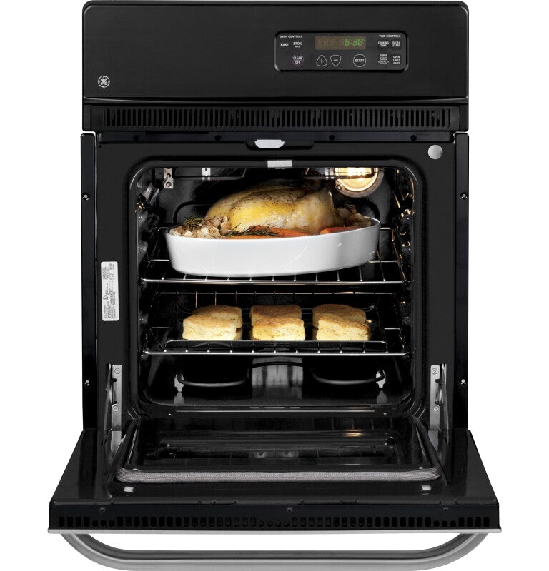 GE 24" Electric Single Standard Clean Wall Oven - Stainless Steel (JRS06SKSS)