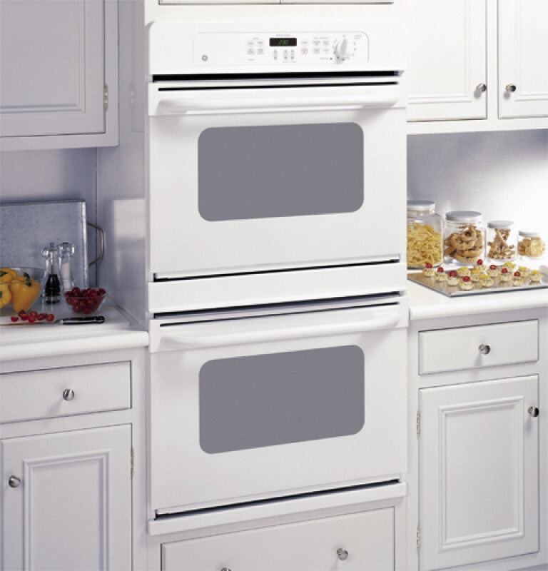 GE 30" Built-In Double Wall Oven - White on White (JTP28WFWW)