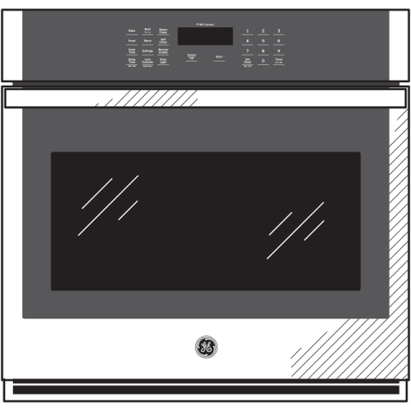 GE 30" Smart Built-In Self-Clean Single Wall Oven - White (JTS3000DNWW)