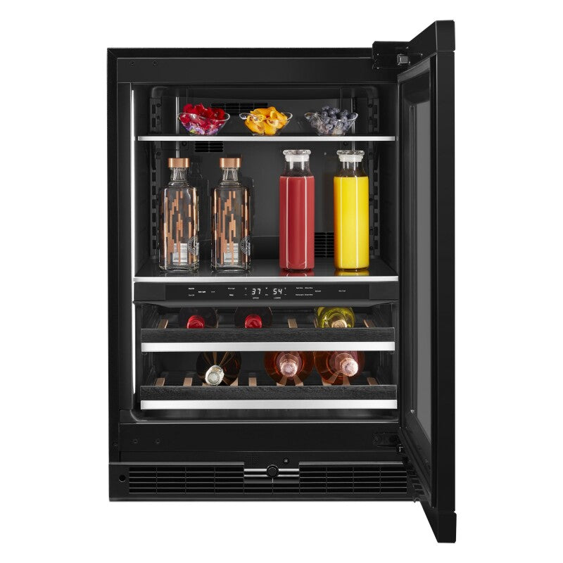 JennAir Panel-Ready 24" Built-In Undercounter Beverage Center, Right Swing - Stainless Steel (JUBFR242HX)