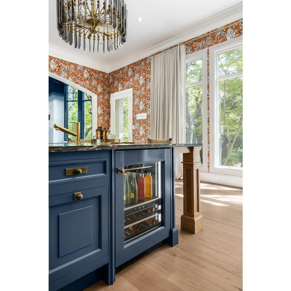 JENNAIR Panel-ready 24" Built-in Undercounter Beverage Center, Right Swing - Stainless Steel (JUBFR242HX)