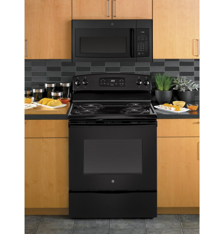 GE 1.6 Cu. Ft. Over-the-Range Microwave Oven - Black (JVM3160DFBB)