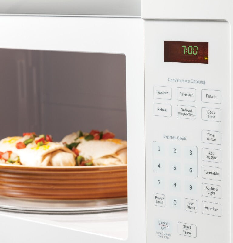 GE 1.6 Cu. Ft. Over-the-Range Microwave Oven - White (JVM3160DFWW)