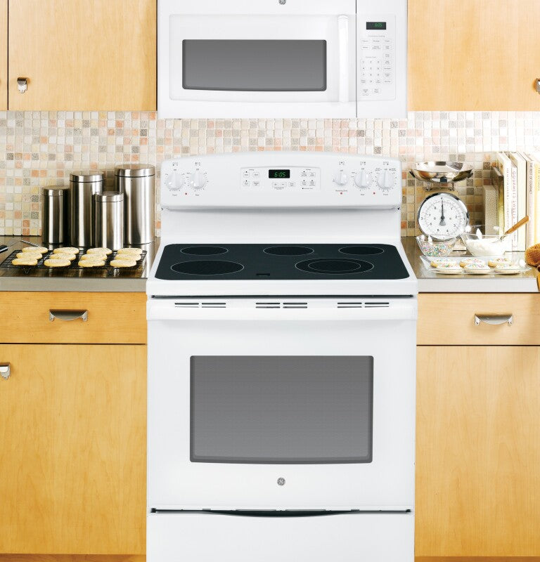 GE 1.6 Cu. Ft. Over-the-Range Microwave Oven - White (JVM3160DFWW)