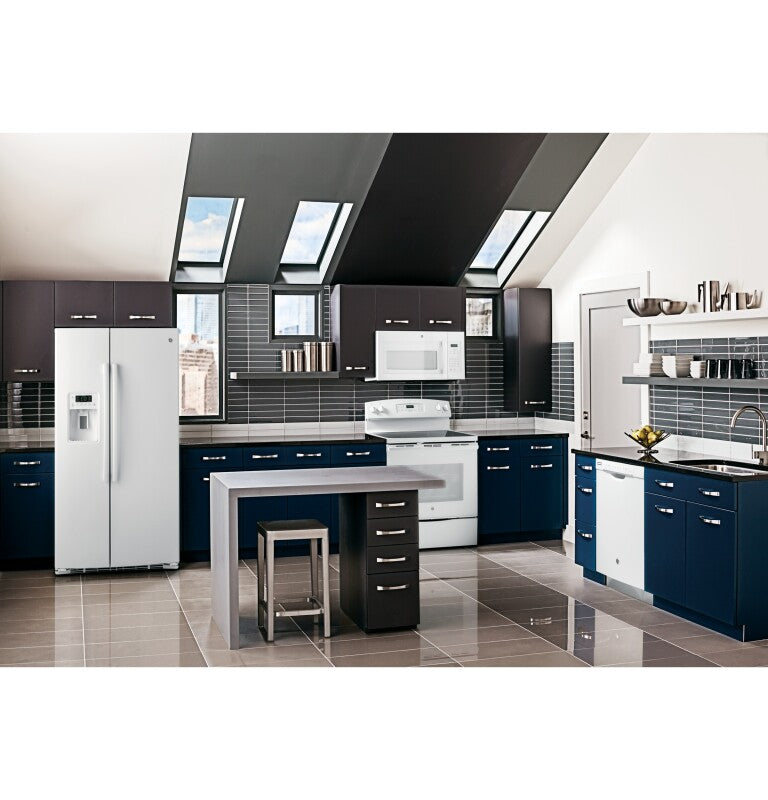 GE 1.6 Cu. Ft. Over-the-Range Microwave Oven - White (JVM3160DFWW)