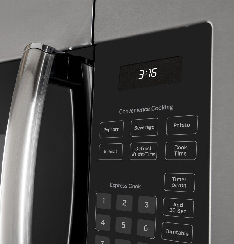 GE 1.6 Cu. Ft. Over-the-Range Microwave Oven - Stainless Steel (JVM3160RFSS)