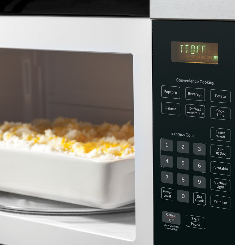 GE 1.6 Cu. Ft. Over-the-Range Microwave Oven - Stainless Steel (JVM3160RFSS)
