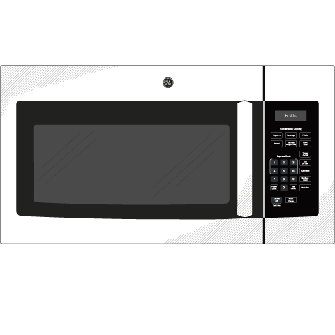 GE 1.6 Cu. Ft. Over-the-Range Microwave Oven - Stainless Steel (JVM3160RFSS)