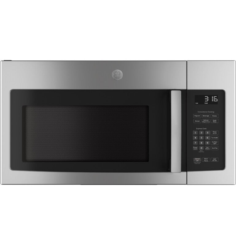 GE 1.6 Cu. Ft. Over-the-Range Microwave Oven - Stainless Steel/Black (JVM3162RJSS)