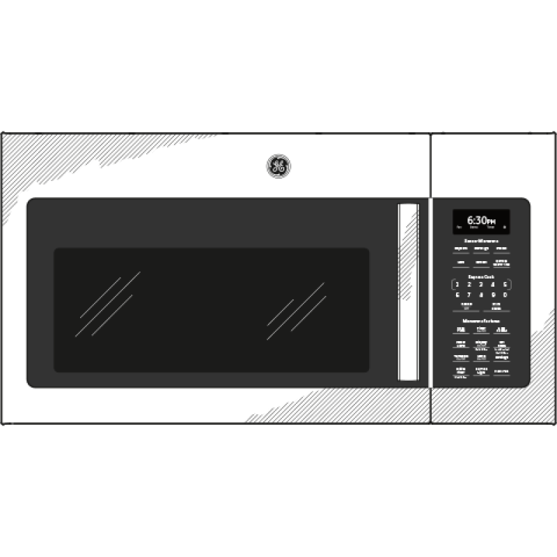 GE 1.7 Cu. Ft. Over-the-Range Sensor Microwave Oven - Stainless Steel (JVM6175SKSS)
