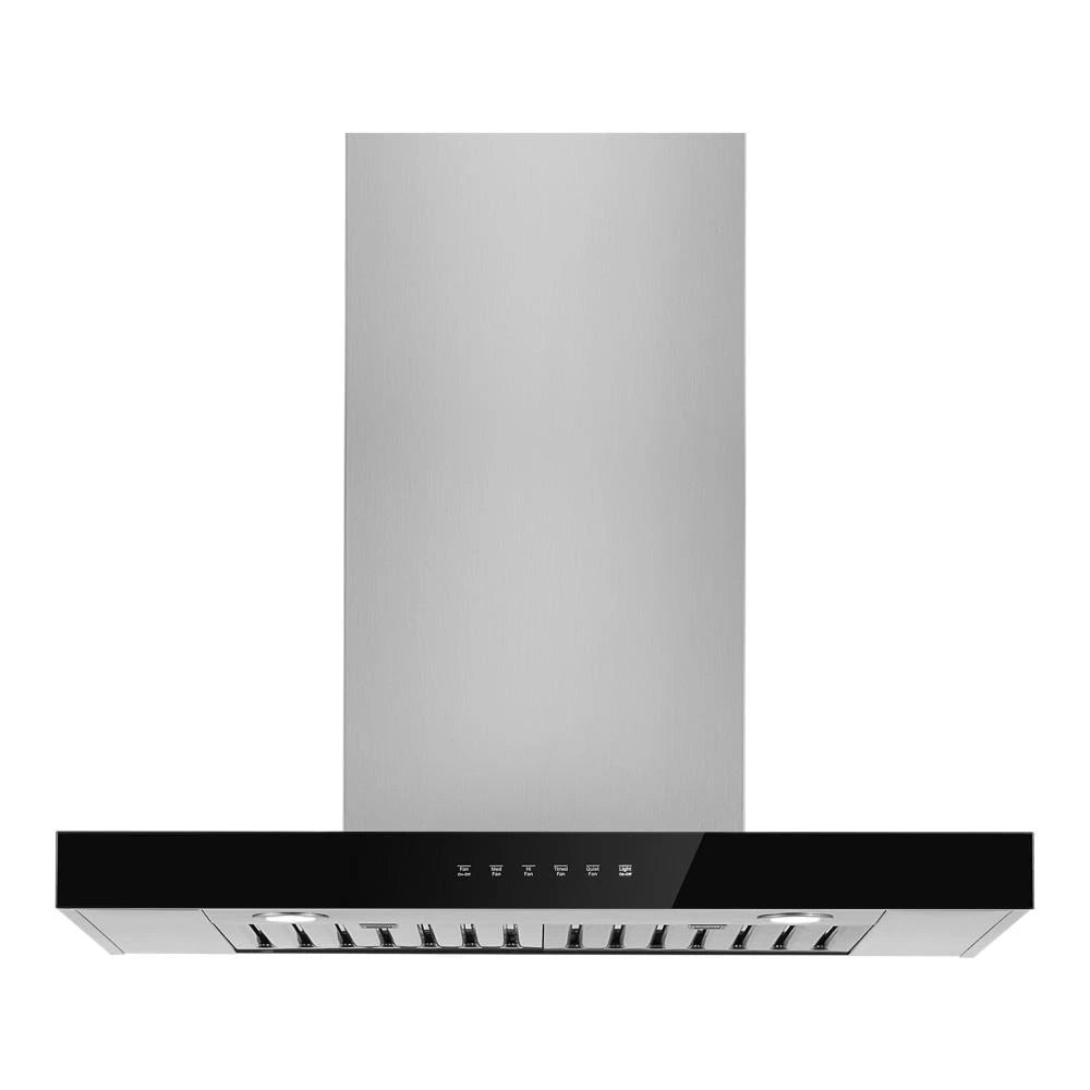 JENNAIR Lustre Stainless 30" Recirculating Wall-mount Canopy Hood - Stainless Steel (JVR0430HS)