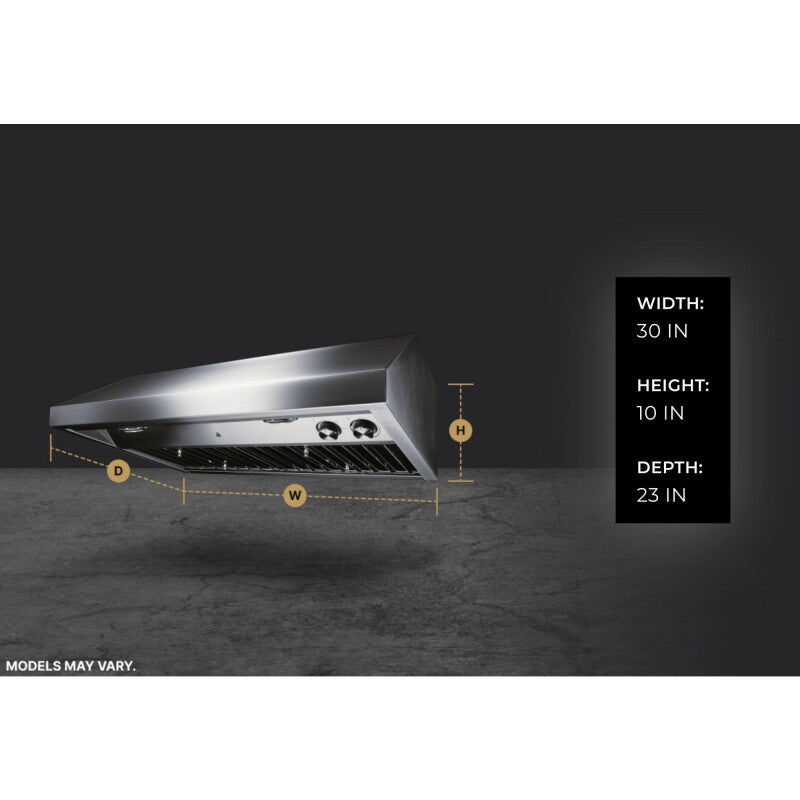 JennAir Pro-Style® 30" Professional Low Profile Under Cabinet Hood - Stainless Steel (JXU9130HP)
