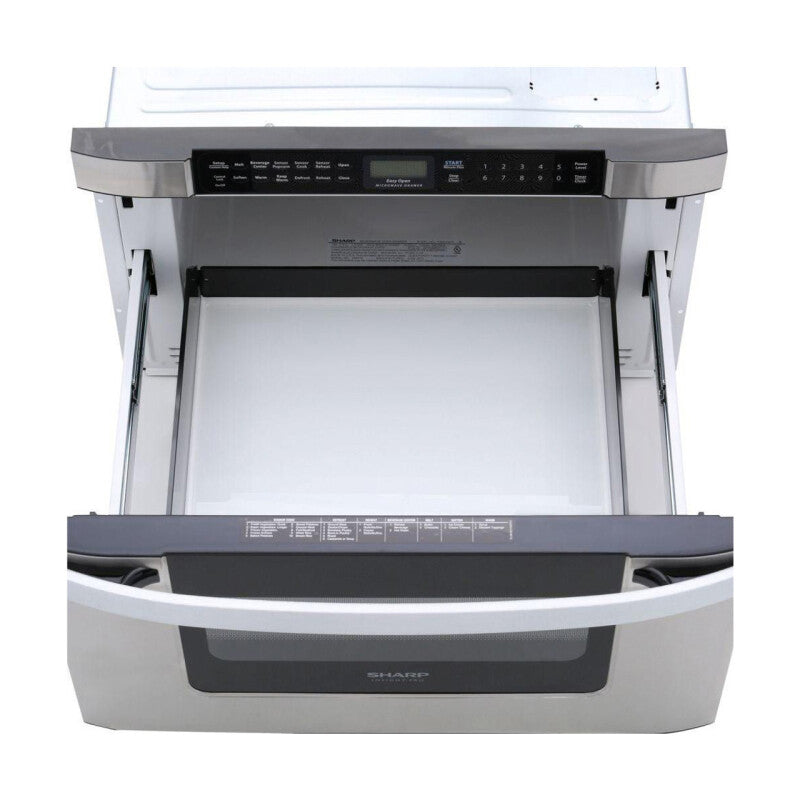Sharp 24 in. 1.2 cu. ft. 950W Easy Open Microwave Drawer - Stainless Steel (KB6524PSY)