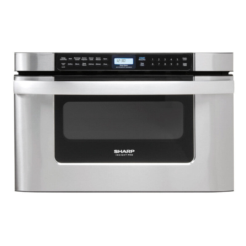 Sharp 24 in. 1.2 cu. ft. 950W Easy Open Microwave Drawer - Stainless Steel (KB6524PSY)