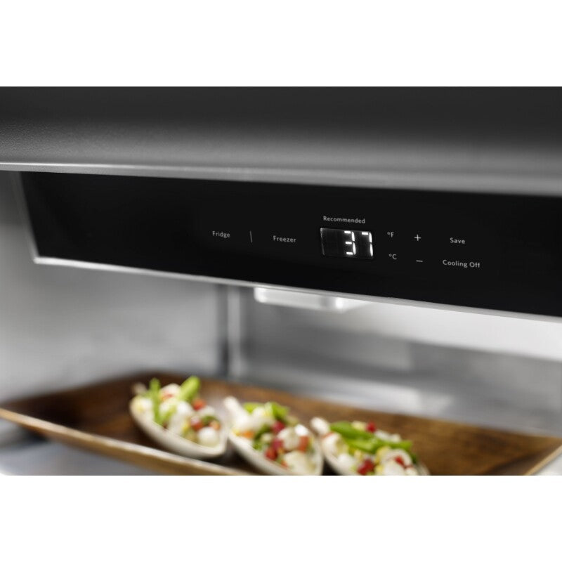 KitchenAid 20.9 Cu. Ft. 36" Width Built-In Stainless Bottom Mount Refrigerator with Platinum Interior Design - Stainless Steel (KBBR306ESS)