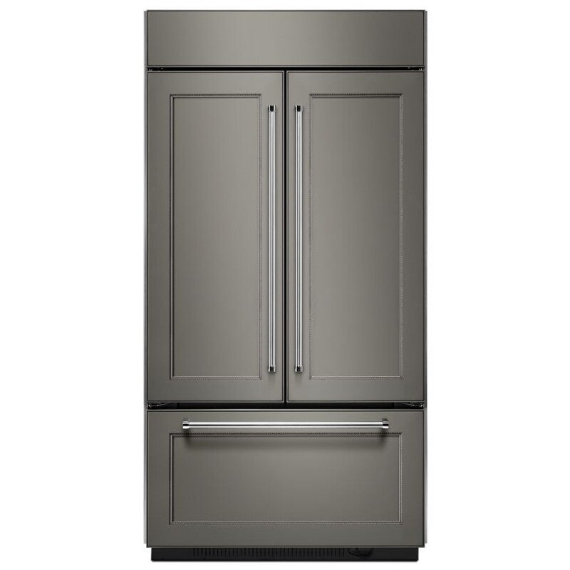 KitchenAid 20.8 Cu. Ft. 36" Width Built In Panel Ready French Door Refrigerator with Platinum Interior Design - Panel Ready (KBFN506EPA)