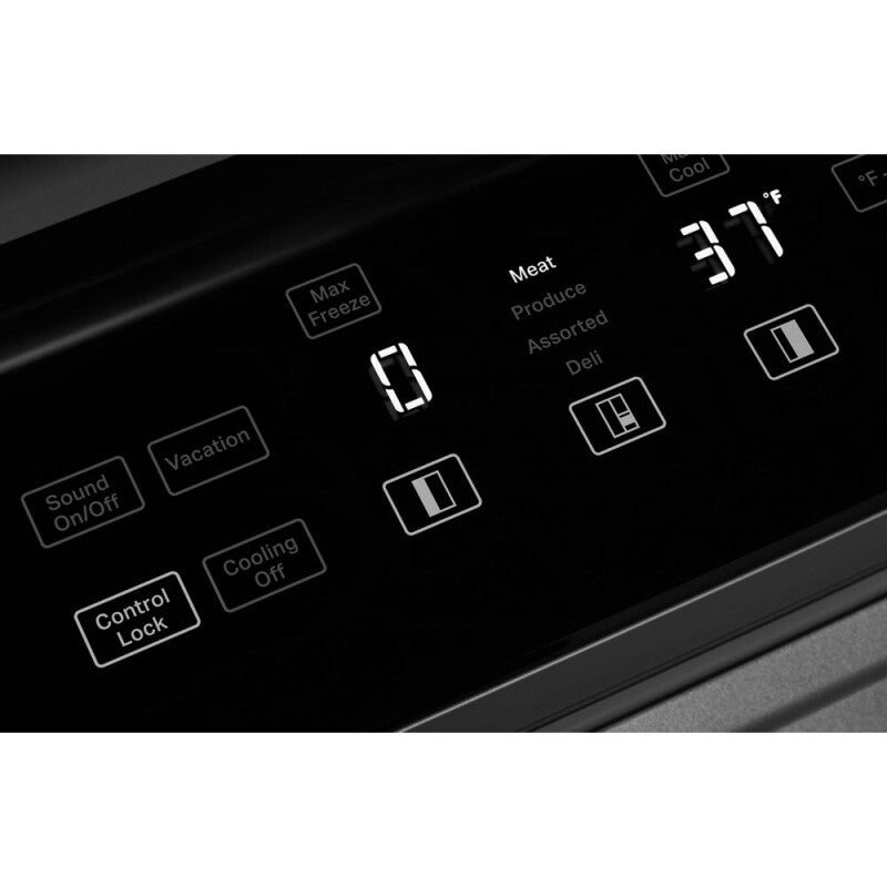 KitchenAid 29.4 Cu. Ft. 48" Built-In Side-by-Side Refrigerator with Ice and Water Dispenser - Stainless Steel (KBSD708MSS)