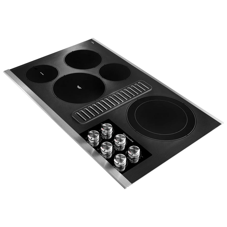 KITCHENAID 36" Electric Downdraft Cooktop with 5 Elements - Stainless Steel (KCED606GSS)