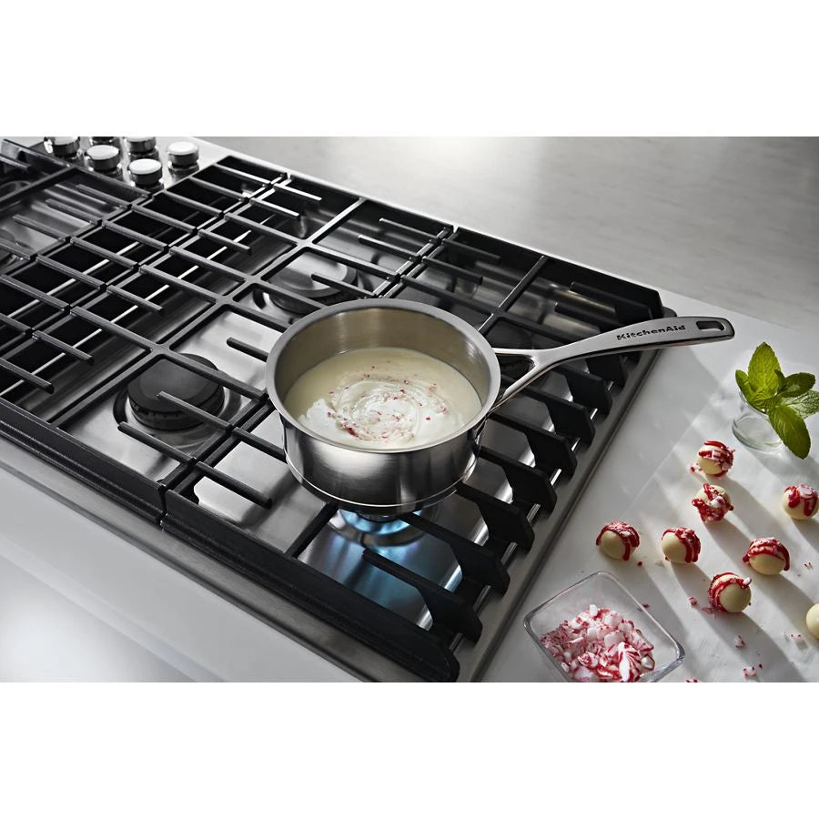 KITCHENAID 36" 5 Burner Gas Downdraft Cooktop - Stainless Steel (KCGD506GSS)
