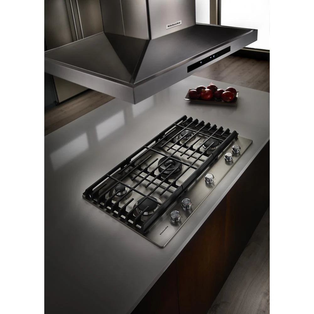 KitchenAid 30" 5-Burner Gas Cooktop - Stainless Steel (KCGS550ESS)