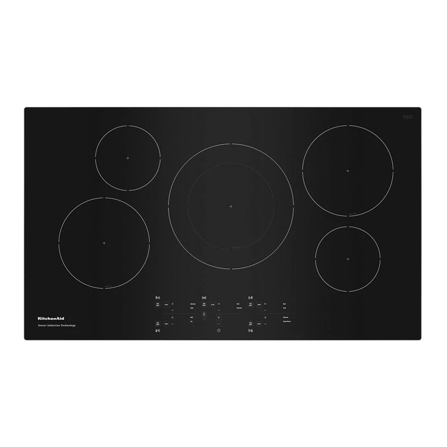 KITCHENAID 36-inch 5-element Sensor Induction Cooktop - Black (KCIG556JBL)