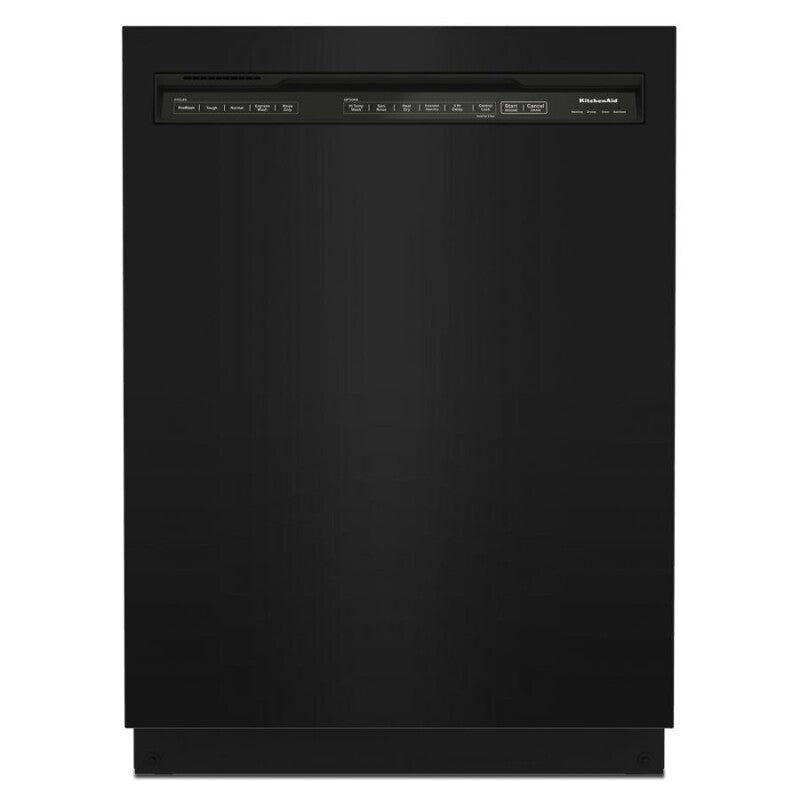 KitchenAid 47 dBA Two-Rack Dishwasher with ProWash Cycle - Black (KDFE104KBL)