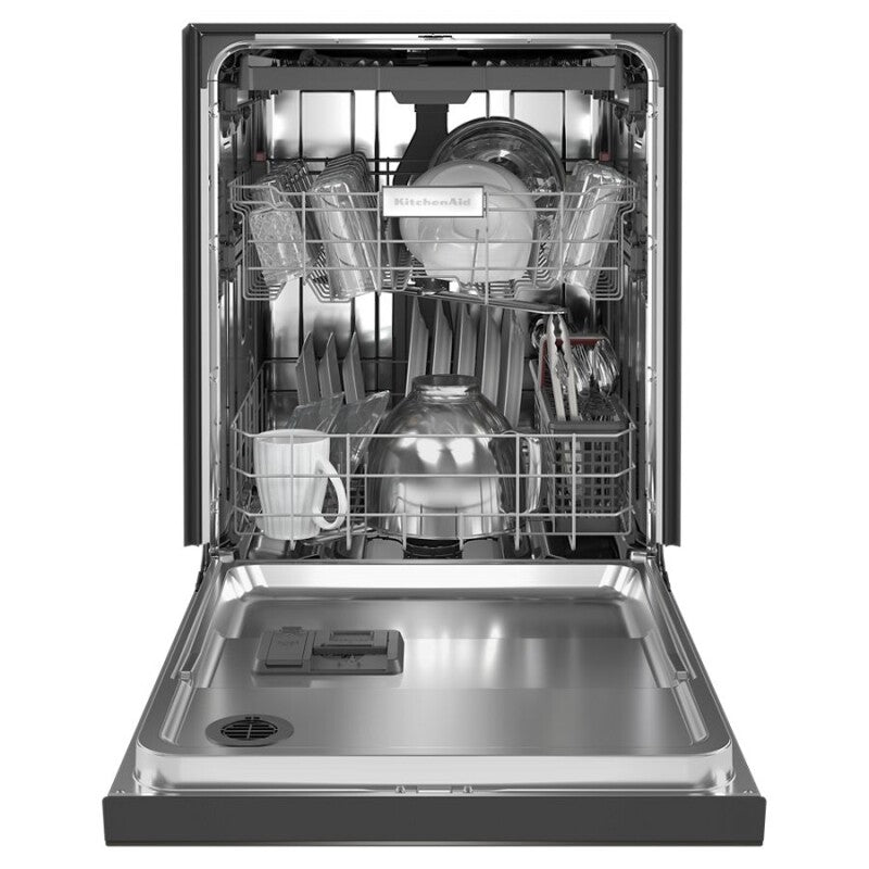 KitchenAid 39 dBA Dishwasher in PrintShield Finish with Third Level Utensil Rack - Black Stainless Steel with PrintShield™ Finish (KDFE204KBS)