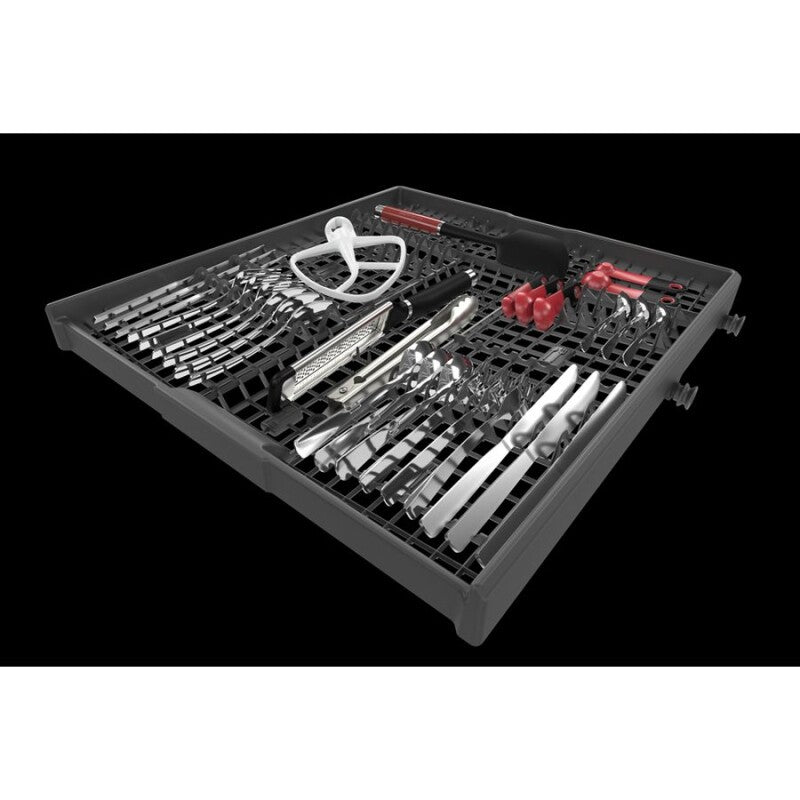 KitchenAid 39 dBA Dishwasher in PrintShield Finish with Third Level Utensil Rack - Black Stainless Steel with PrintShield™ Finish (KDFE204KBS)