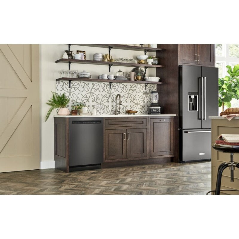 KitchenAid 44 dBA Dishwasher in PrintShield Finish with FreeFlex™ Third Rack - Black Stainless Steel with PrintShield™ Finish (KDFM404KBS)