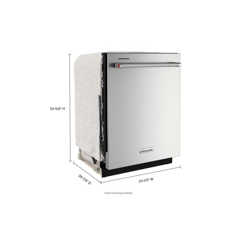 KitchenAid 39 dBA Dishwasher in PrintShield Finish with Third Level Utensil Rack - Stainless Steel with PrintShield™ Finish (KDTE204KPS)