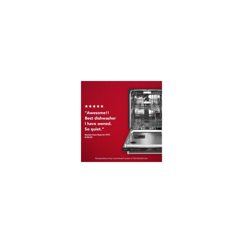 KitchenAid 44 dBA Dishwasher in PrintShield Finish with FreeFlex™ Third Rack - Stainless Steel with PrintShield™ Finish (KDTM404KPS)